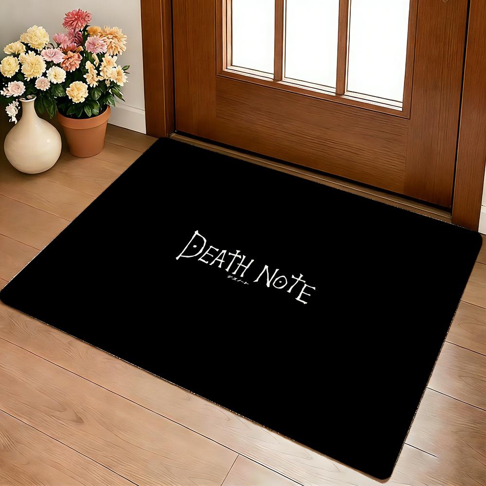 Hot Anime D-Death N-Note Floor Mat Cozy Flannel Soft Thick Non-Slip Mat For Living Room Bedroom Kitchen Decor Rugs