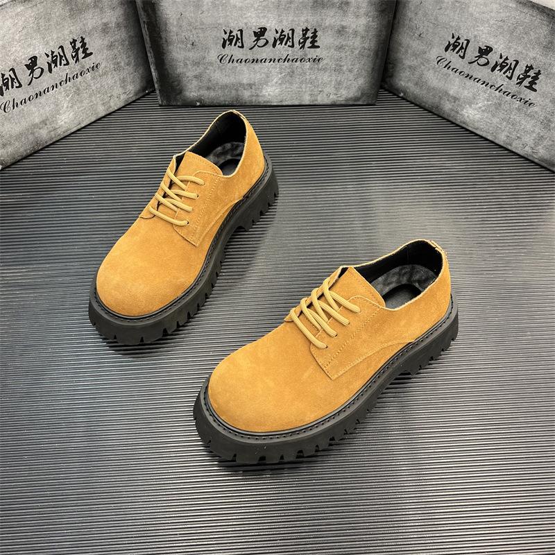 British Martin boots leather lace-up low-top platform shoes retro flip leather shoes short xs