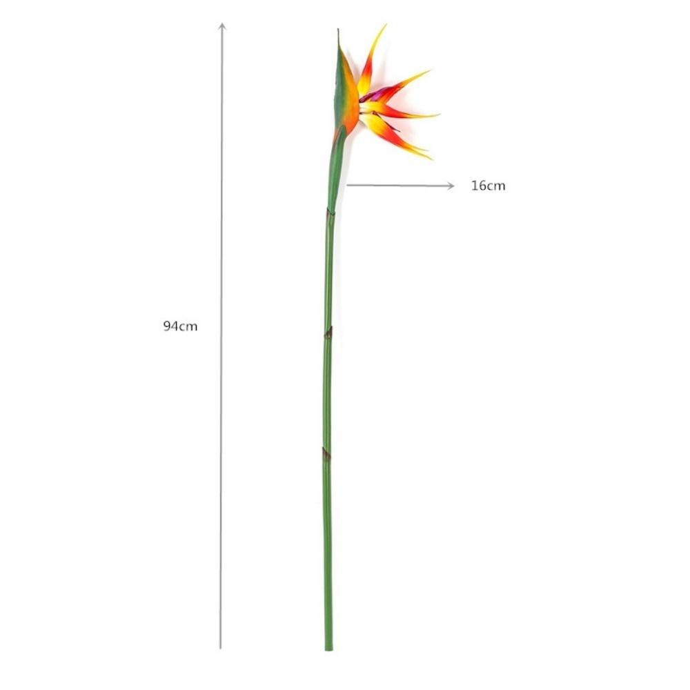 Authentic Touch Artificial Bird of Paradise Long Stem Fake Flower Faux Plants  Wedding Decoration