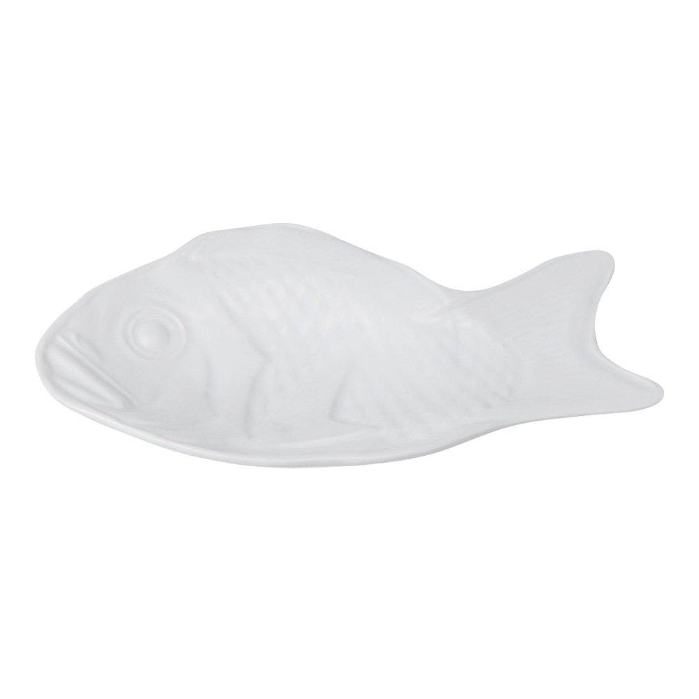 

Sea Bream Namasu Plate 44003 Hasami-yaki (White) белый