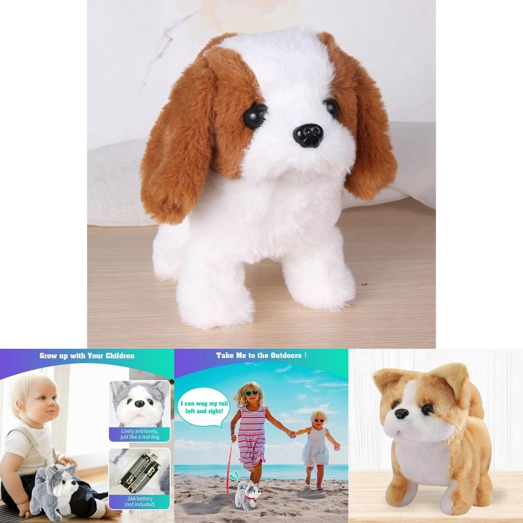 Safe And Soft Electronic Plush Toy Dog Puppy For Kids' Playtime