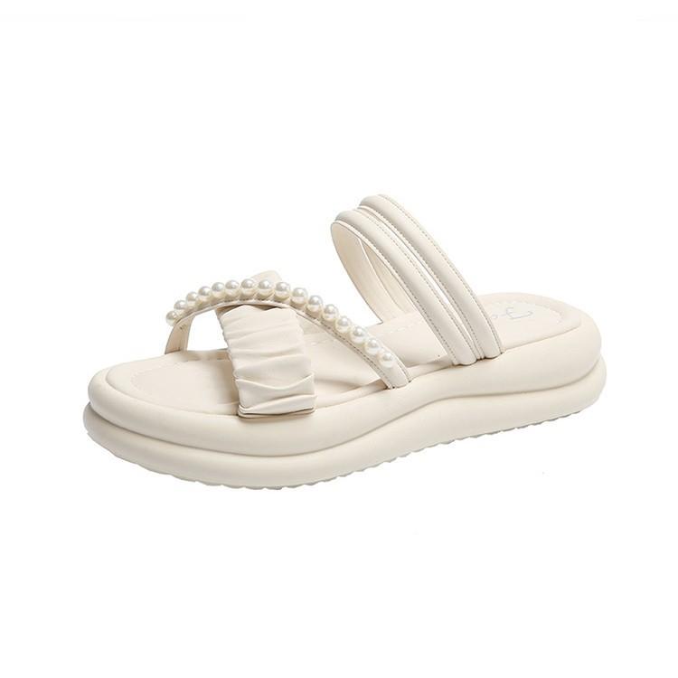 Stepping On Shit Sandals Women's Summer Wear Fairy Style with Skirt 2025 New Two Wear Lazy Soft-soled Slippers