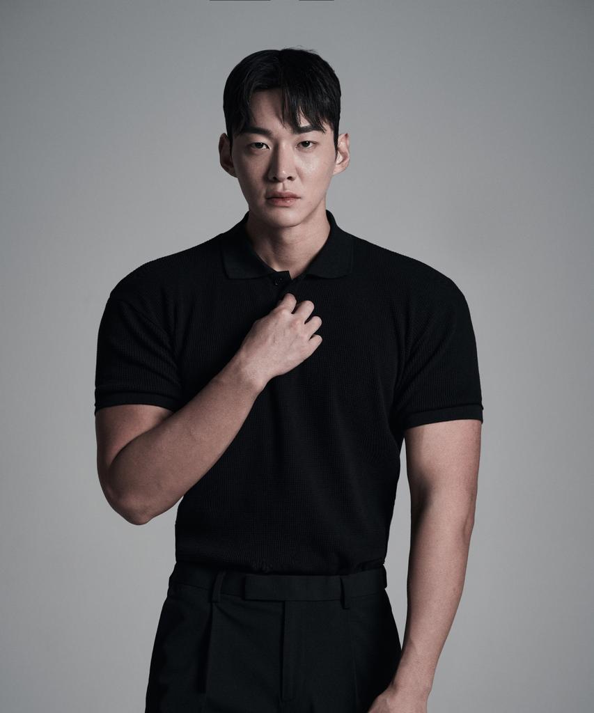 Eosendeo Plain Waffle Semi-Crop Muscle Fit Polo Shirt 2 Colors