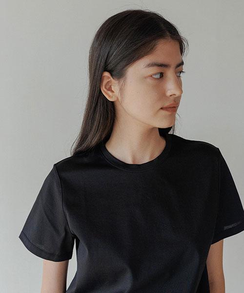Lingseoul Supima Silket Cotton Top-Black
