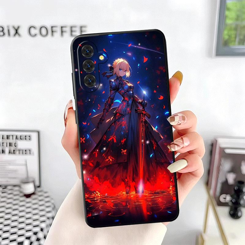 Fate Zero Stay Night Saber Soft Phone Case for Samsung A17 A37 A57 A16 A26 A36 A56 A15 A25 A35 A55 A14 A24 A34 A54 A13 A23 A33 A