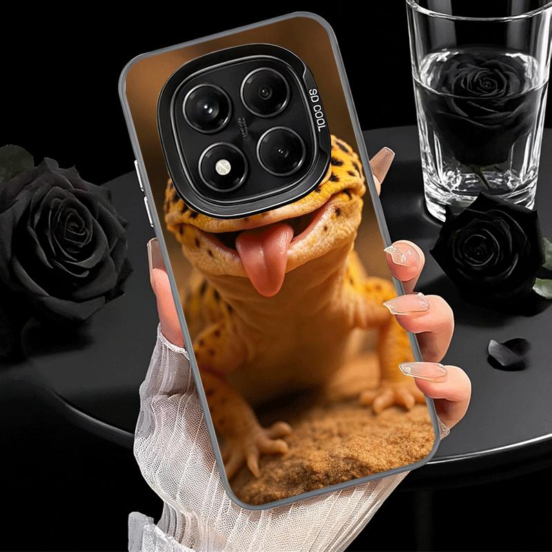 Lizards Geckos Cute Pet Shockproof Phone Case for Xiaomi Redmi Note 15 14 13 12 Pro Plus 11 11S 11T 5G Cover Anti Fall Fundas