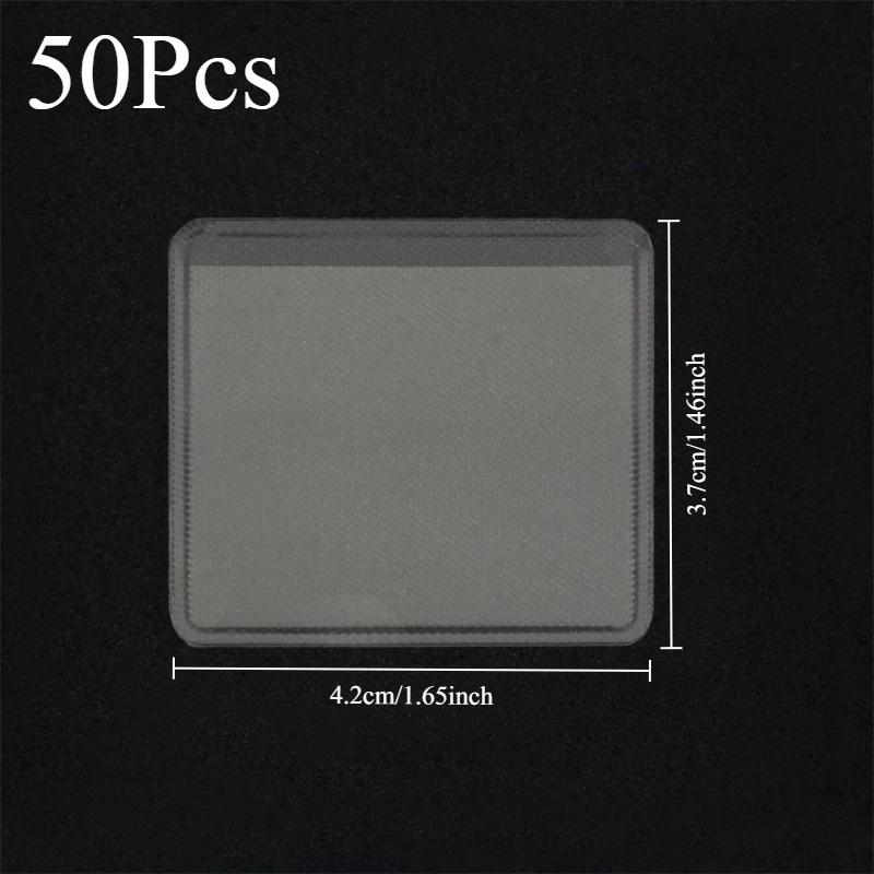 

50 Pcs Necklace Chain Adhesive Pouch Self-Adhesive Pockets for Necklace Display Cards Clear Bag Loose Supplies Holder
