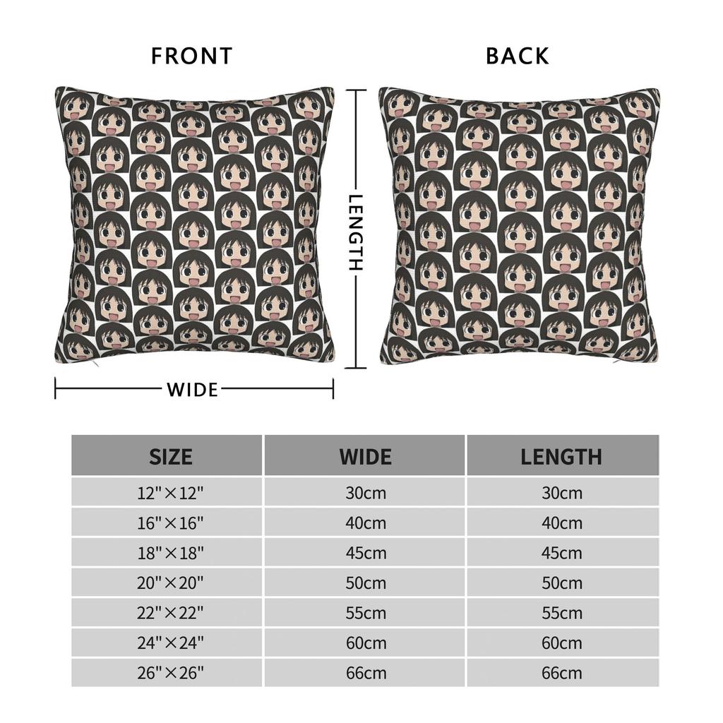 Pillow Case Osaka Azumanga Daioh Peeker Design Pillow Cover For Living Room Chair Retro Trendy Pillowcases