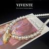 18K Vintage French Pearl Snake Head Necklace - Exquisite Versatile Clavicle Chain