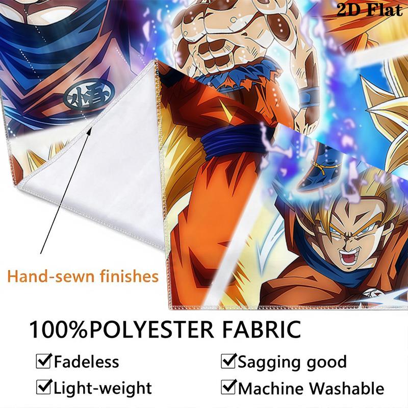 Dragon Ball Super Wandteppich Ästhetischer Wandbehang Bedruckter Stoffdecke Dekorative Wandteppiche Für Schlafzimmer Wohnzimmer Heimdekoration
