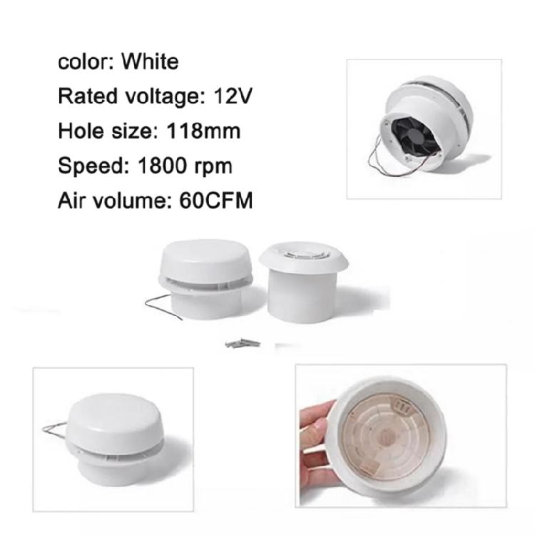 Vent Ceiling Exhaust Fan for RV Motorhome Trailer Powerful Silent Extractor Fan