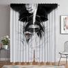 Kitchen Curtains 2 Pieces Tokyo Ghoul Window Curtain for Room 2 Panel Halloween Decoration Partition Home Interior Curtains