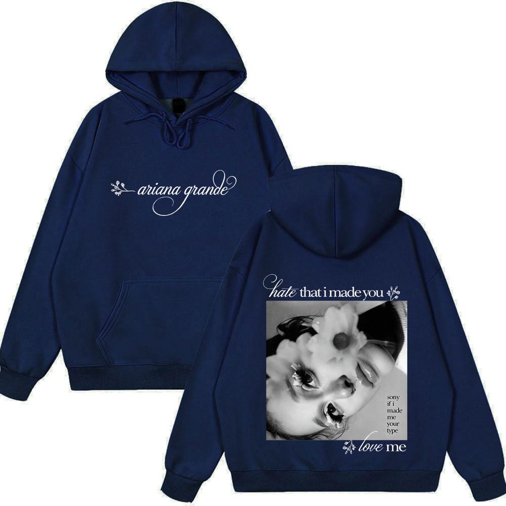 Ariana Grande Petal Album Tour 2026 Print Hoodie Unisex Fashion Clothing Pullover Winter Loose Casual Vintage Sweatshirt Tops