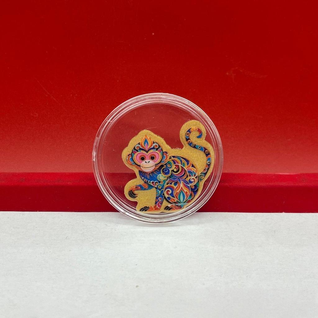 Chinese Zodiac Year of the Horse: 999 Fine Gold Mobile Phone Stickers - Festive Souvenir & Cultural Gift