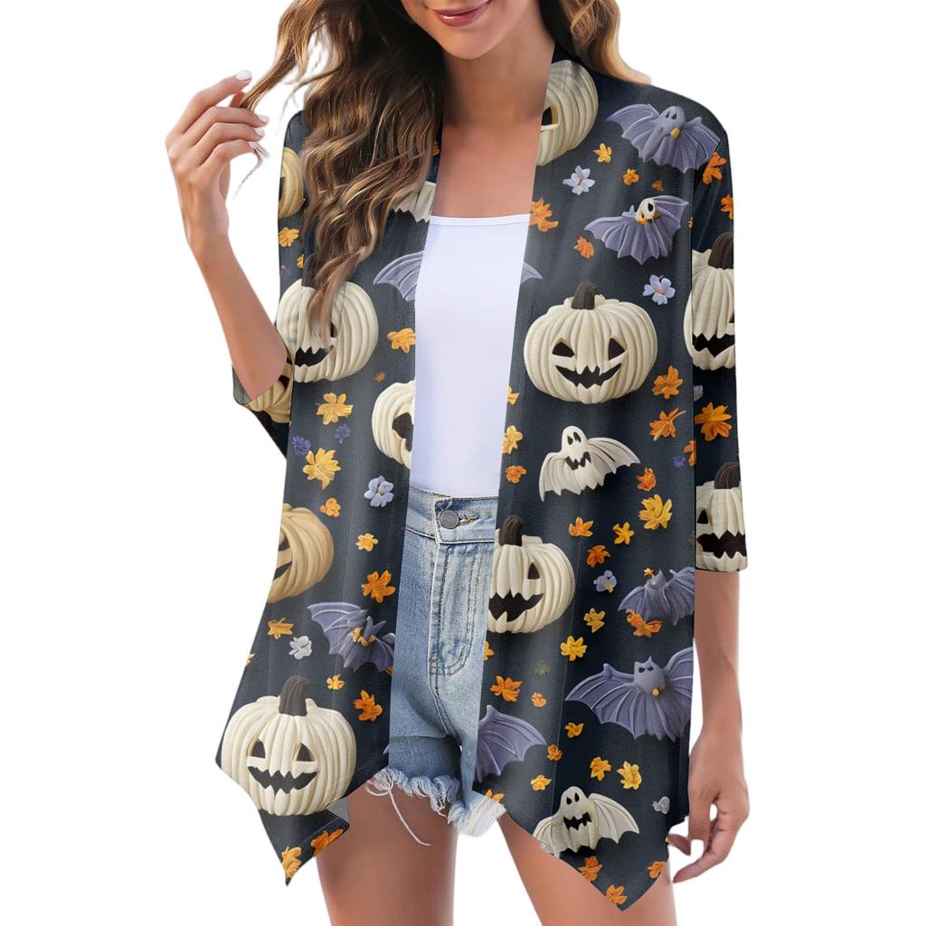 Women's Fashion Casual Comfortable Three-quarter Sleeve Cardigan Jacket