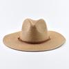 Summer Wide Brim Sun Hats for Women Men Girls Seaside Travel Foldable Straw Hat Panama Soft UV Protection Sun Shade Hat