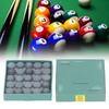 50PCS Leather Billiard Pool Cue Tips Glue-on Multiple Sizes Snooker Cue Tips Storage Box Pool Cue Tips Replacement Snooker Cues