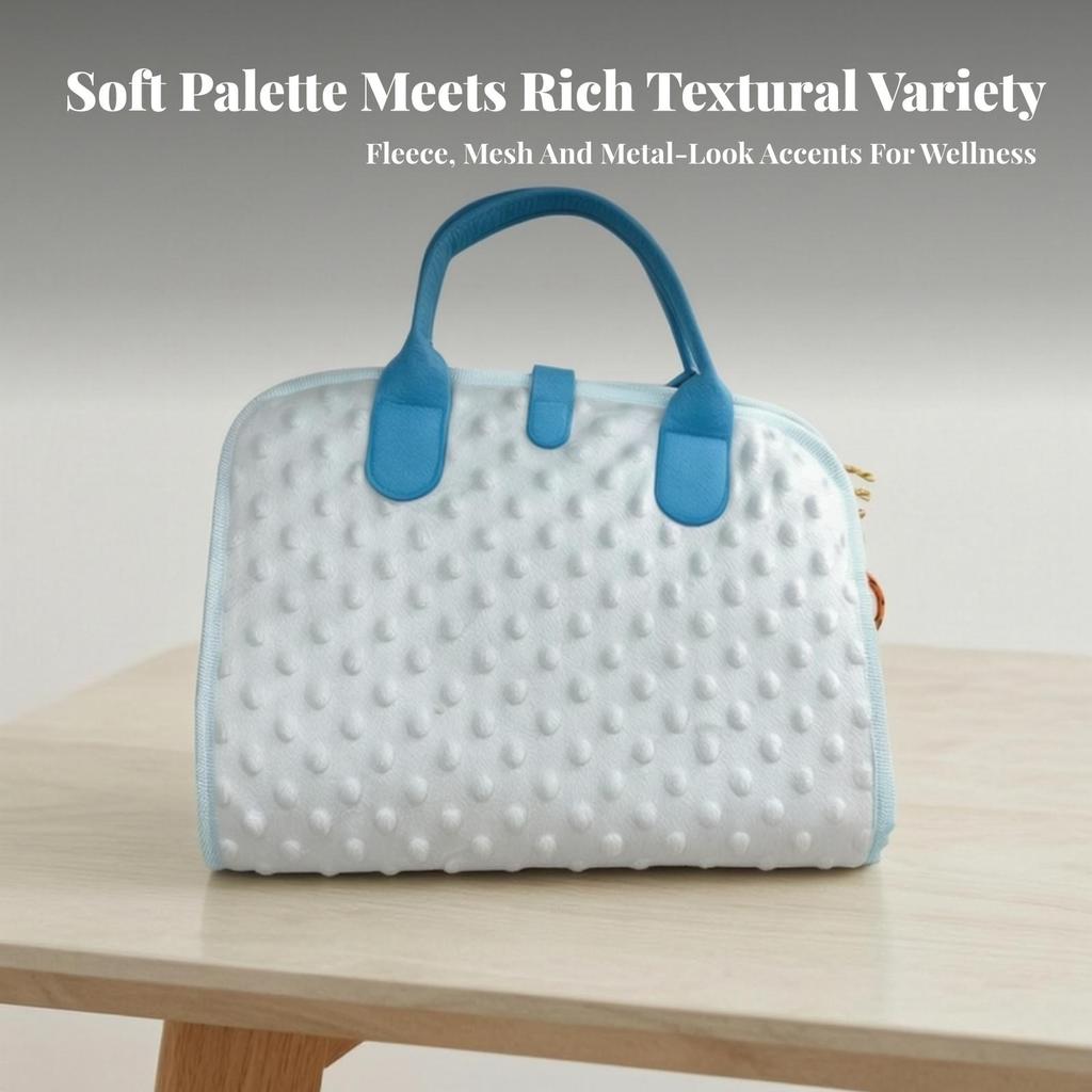 Sensory Training Mat with Handles Interactive Fidget Blanket Textured for Travel