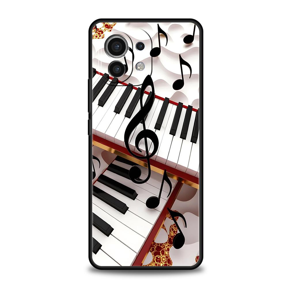 

Чехол для телефона для Xiaomi Mi 17 Pro Max 15 14 13 12 11 Ultra 15T 14T 13T 12T Pro Lite Мягкий ТПУ Корпус Французские Клавиши Пианино Простой Xiaomi 15T
