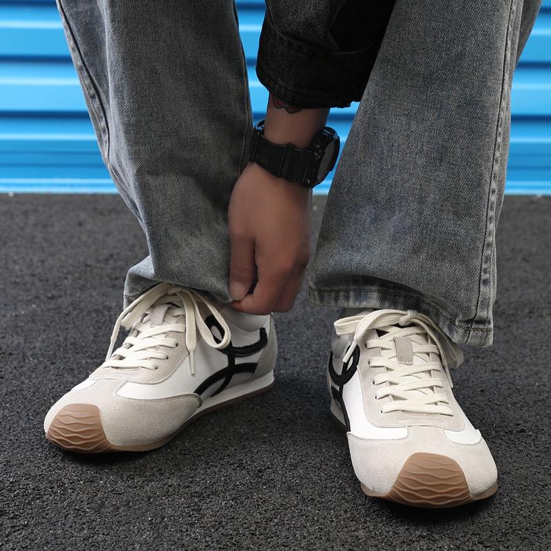 [Thin-soled shoes] Classic retro leather Forrest Gump shoes men's spring 2025 new leisure sports moral training shoes tide