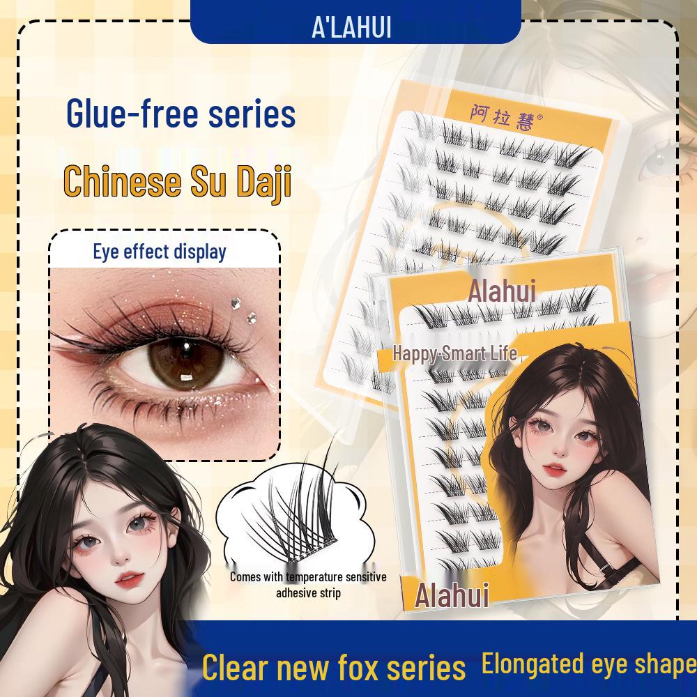 

Glue-Free Fox-Eye Full Strip False Eyelashes