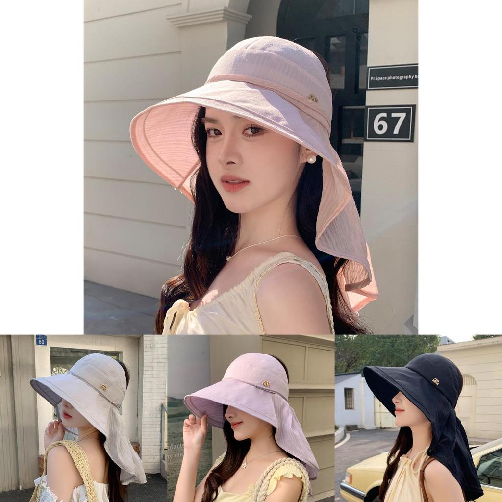 Outdoor Sun Protection Hat With Wide Brim For Women Summer Uv Blocking Stylish Fashion