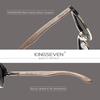 KINGSEVEN Brand Walnut Sunglasses Men Women Polarized UV400 Lens Wood Round Frame Glasses Vintage Retro Luxury Eyewear Patchwork