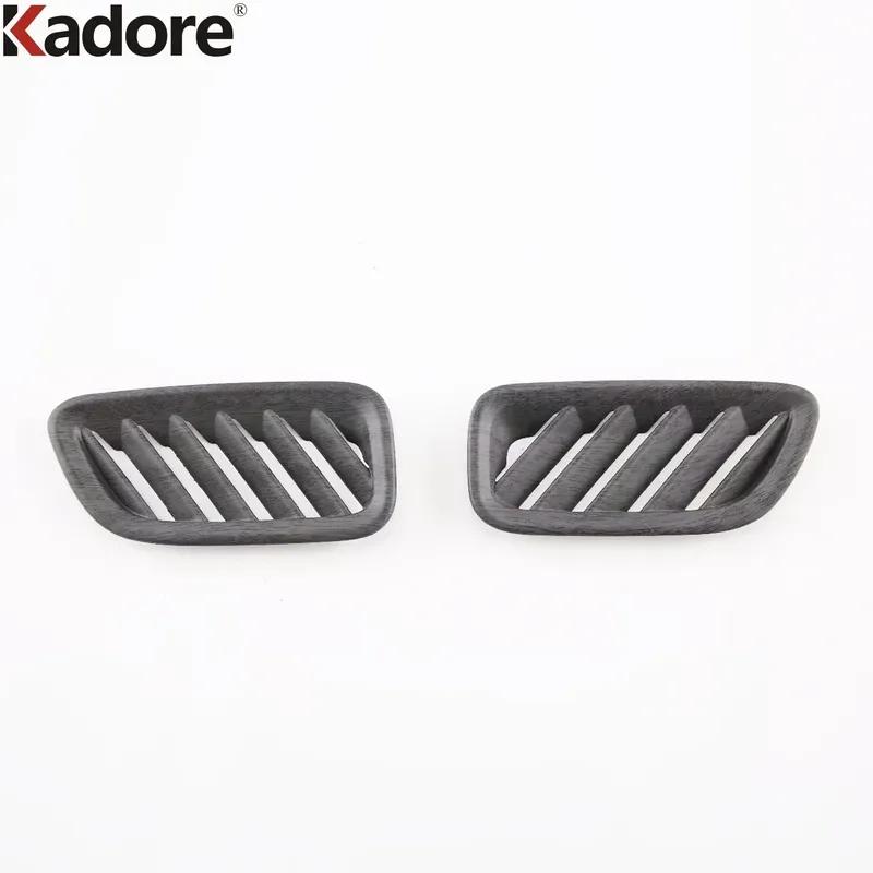 For Hyundai Palisade - 2024 Carbon Fiber Car Front Upper Air Condition Vent Outlet Cover Trim Interior Accessories
