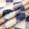 Large Plaid Printing Lamb Plush Fabric Imitation Cashmere Fabric For Blankets Dolls Winter Warm Coats Handmade DIY Sewing Cloth