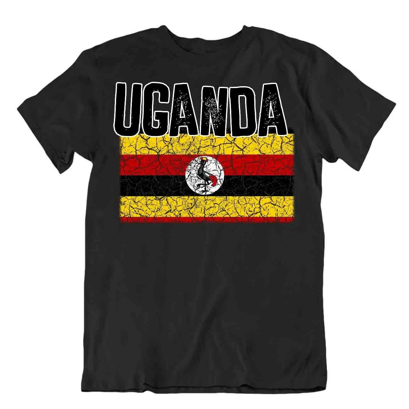 Flag T-Shirt Uganda Fashion Country Souvenir Gift Tee Pride logo 4XL