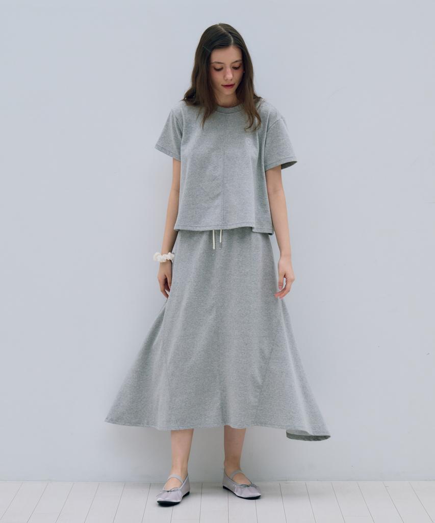 Metapeo Met Daily Modern Long Skirt Daily Gray