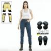 Motorcycle Jeans Women's Knight Riding Pants, Kevlar Wear-resistant Locomotive Anti-drop Pants