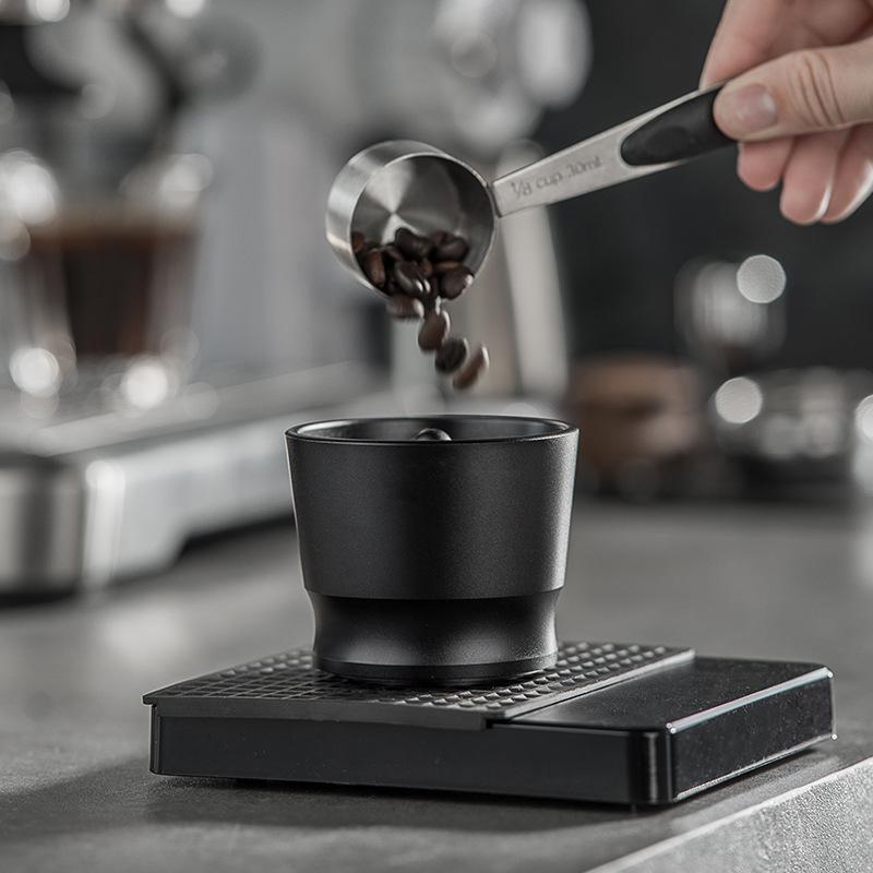 Aluminum Alloy Coffee Grinder Powder Falling Cup Espresso Dosing Cup EK43/58MM Coffee Dosing Cup Coffeeware Tamper Powder Tools