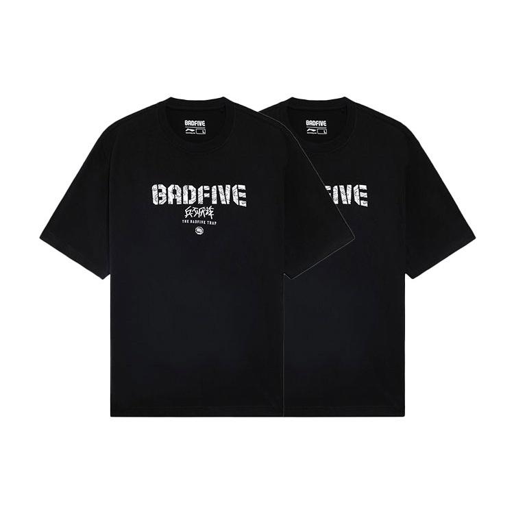 Li-Ning BadFive Graphic T-shirt 'Black' Men's AHSS383-4