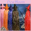 Halloween Cloak Costume For Children And Adults Golden Witch Cape With Sewn Craft Wizard Five-star Hat Black