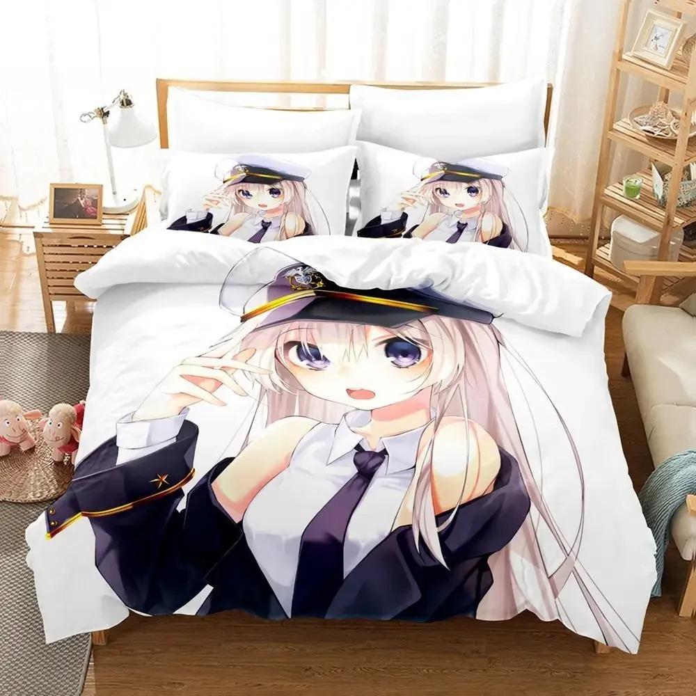 Lightweight Trendy Single Twin Full Queen King 3D Print Anime Azur Lane Size Bed Adult Kid Bedroom Sets Quilt