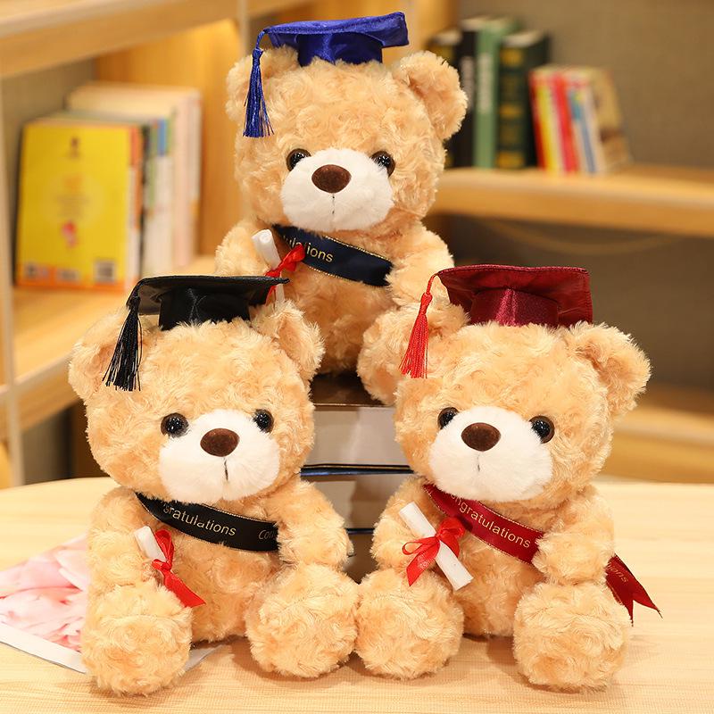 Graduation Doctor Teddy Bear Plush Toy - Commemorative Gift Doll