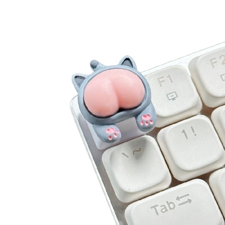 ESC ABS Keycaps Rose Cochon Lapin Chats Ours Fesses Clés d'Animaux 3D pour Passionnés de Claviers Mécaniques