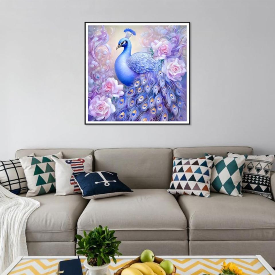 5D DIY Diamond Painting Animal Kit Gorgeous Peacock DIY Partial Special Shaped Drill Handmade Diamond Mosaic Art Gift