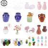 1pc/1set Dollhouse Mini Ceramic Porcelain Vase Accessories Doll House Miniatures 1:12 Accessories Decorative Miniature