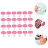 ARTSEWPLY 24-Piece Set of Replacement Grinding Heads for Electric Baby Nail Grinder, Red Plastic & Sandpaper, Kids Nail File Trimmer Replacement Parts