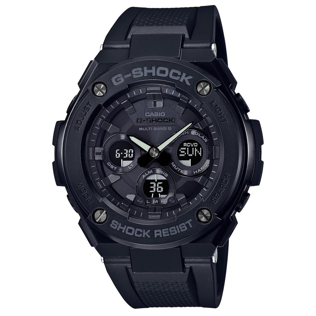 Casio G-Steel GST-W300G-1A1JF Men's Wristwatch, Solar, Black