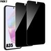 Tempered Glasses - Samsung - Galaxy A35 5G - Anti-Spy - Shock Resistance - 9H