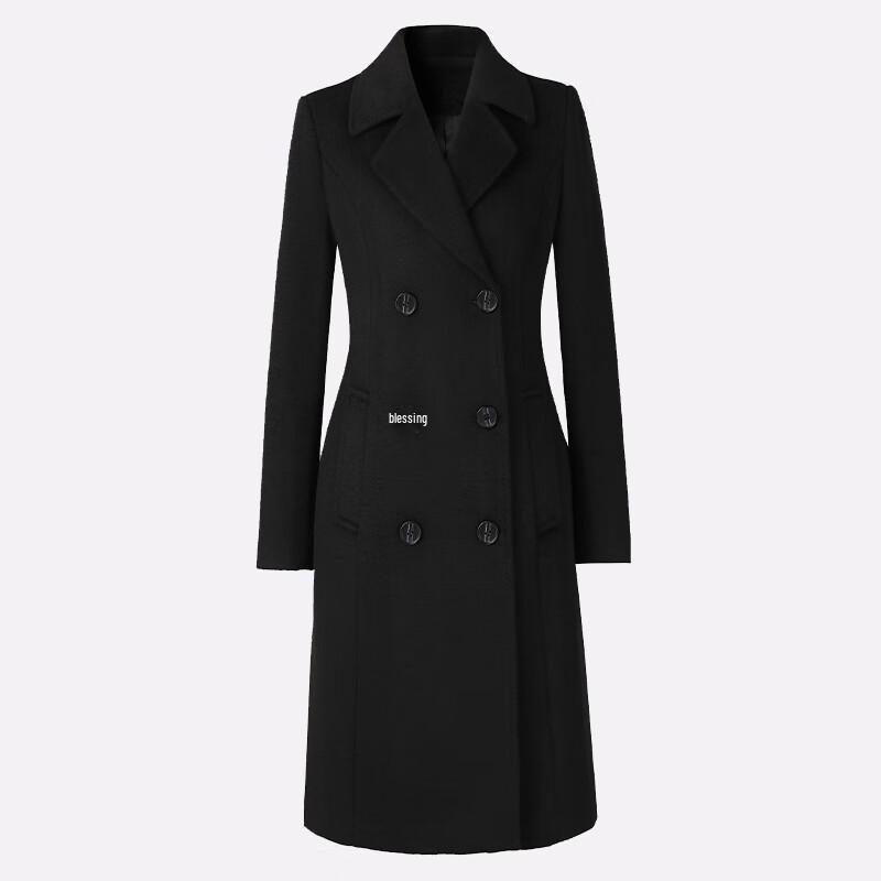 Unisex Double-Breasted Wool Blend Professional Overcoat