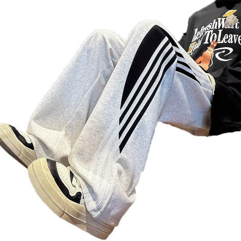 New sports pants men's autumn straight loose casual sweatpants trendy men's casual pants