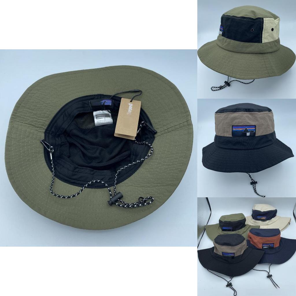 Summer Nylon Fisher Hat With Wide Brim And Sun Protection For Outdoor Activities