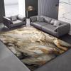 Luxury Nordic Flannel Carpets for Living Room Sofa Beside Texture Decoration Bedroom Rug Large Size Non-slip Washable Lounge Mat