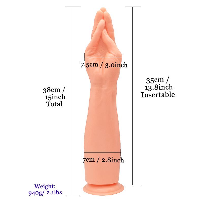 Extragroßer Fäustel-Dildo: Robuster Analplug für Männer, bietet tiefe Dehnung mit dickem, riesigem Design.