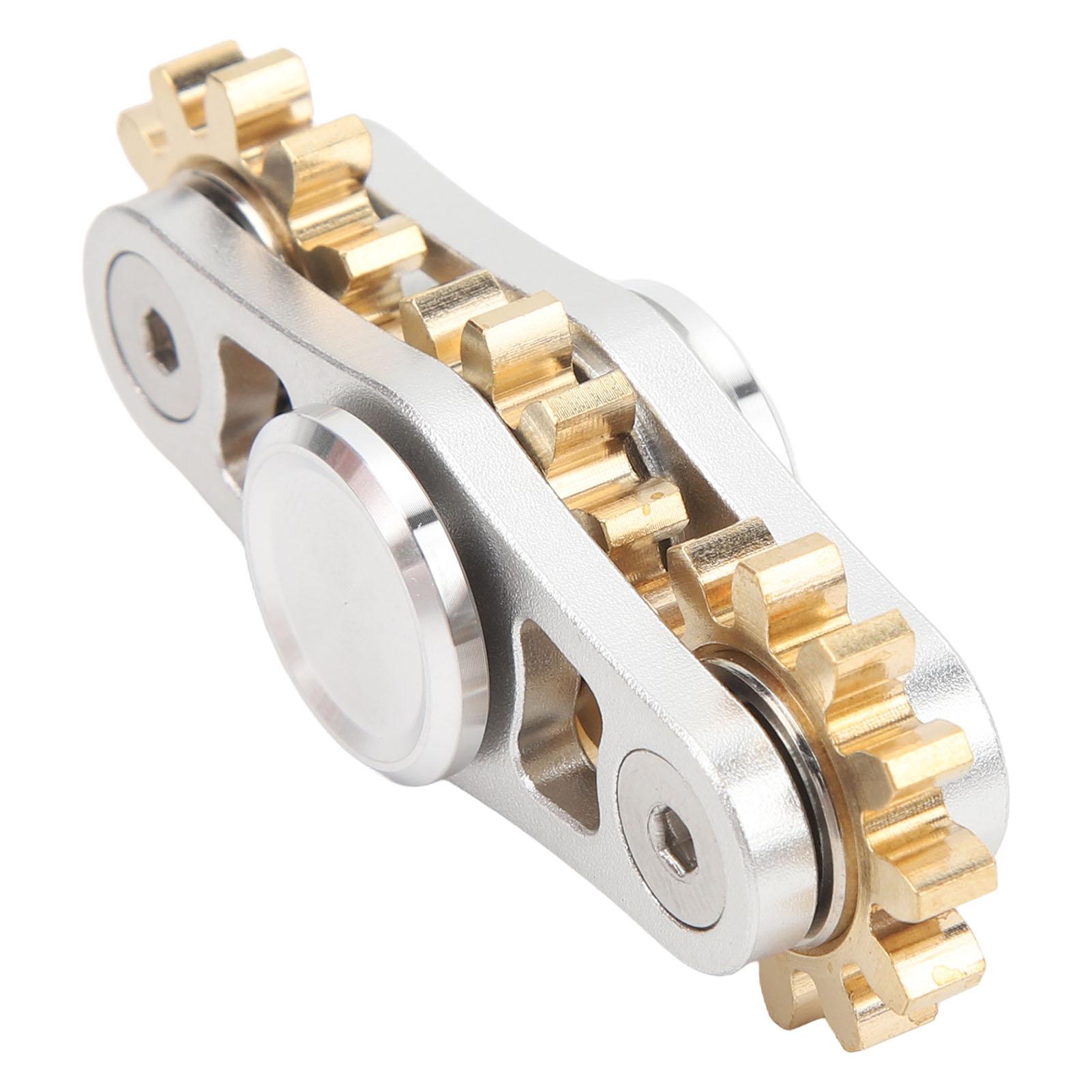 Linkage Rotating Toy Kid Adult Metal ADHD Anxiety Stress Relief Bring Finger Rotating Toy