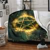 1pc Star Magic Print Blanket   Lightweight Flannel Throw Blanket For Sofa, Bed, Living Room, Office, Outdoor Travel, Camping